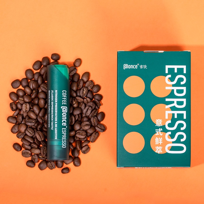 @once吉饮【意式鲜萃咖啡液】9小时冰滴萃取，浓缩到这一支！氮气锁鲜，浓缩冷萃 冰滴咖啡液 纯黑咖啡、美式、拿铁，便携即溶 提神冷泡