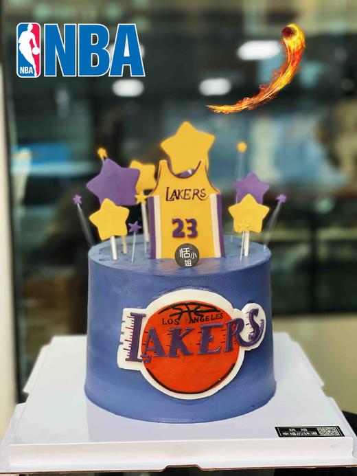 半翻糖篮球蛋糕，全部装饰可食用，需提前48小时以上预订 商品图3