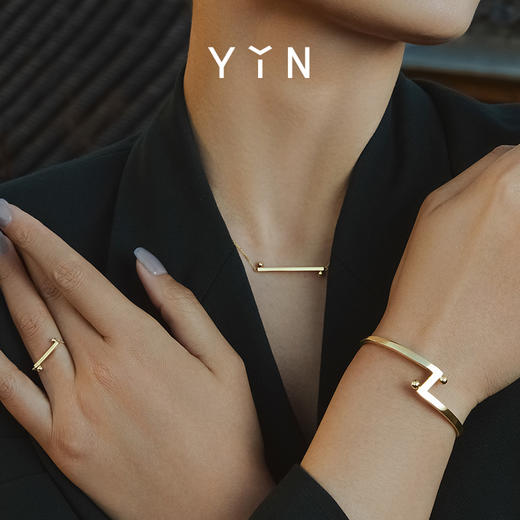 「一」太极一生二点线锁骨链 商品图6