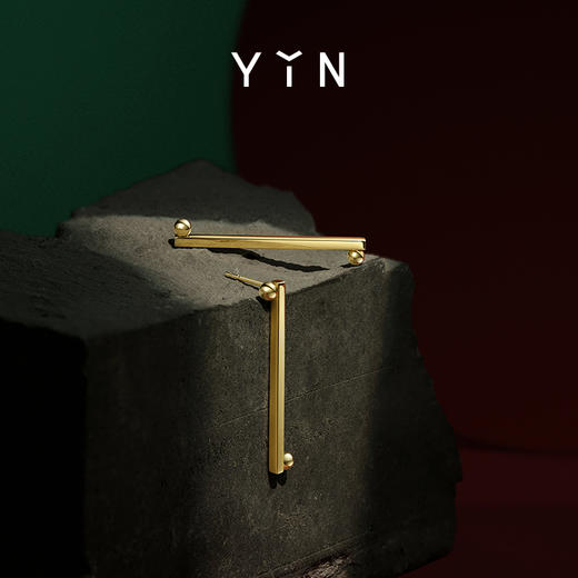 「一」太极一生二点线耳钉 商品图9