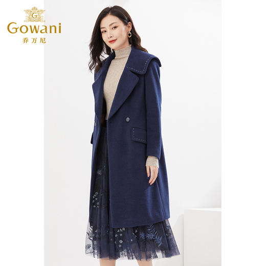 【100%绵羊毛】乔万尼冬新品双面呢大衣简洁设计款EI4A582 商品图2