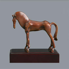 宇达青铜摆件 十二生肖马《马》创意装饰 家居工艺摆件  高13cm