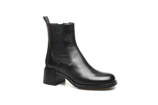 豪麟名鞋奥莱迪嘉女装牛皮革简约短靴DJCMO12WN222黑色  原价2460元 商品图0