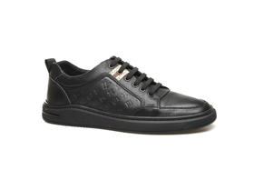 豪麟名鞋奥莱迪嘉男装牛皮革动感休闲鞋DJWTA12MX013黑色  原价1660元