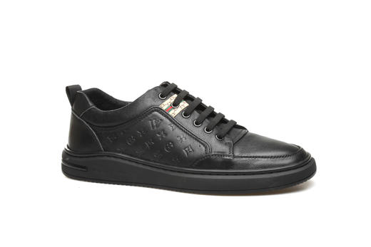 豪麟名鞋奥莱迪嘉男装牛皮革动感休闲鞋DJWTA12MX013黑色  原价1660元 商品图0
