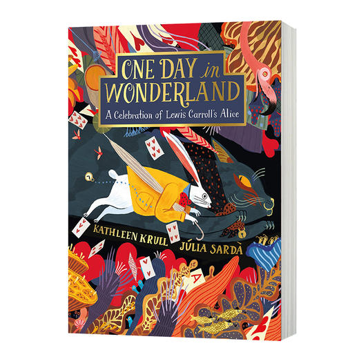 爱丽丝梦游仙境 插画绘本 英文原版 One Day in Wonderland 仙境的天 Julia Sarda 儿童童话故事图画书 商品图0