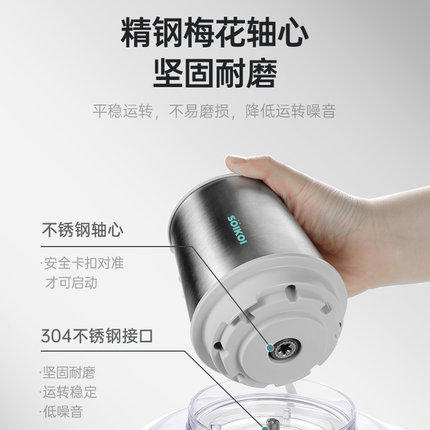 soikoi绞肉机家用电动小型辅食搅拌料理机全自动多功能打肉馅碎菜 商品图1