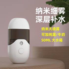 【创意补水仪】ubs充电便携脸部加湿器 纳米喷雾仪 面部蒸脸仪