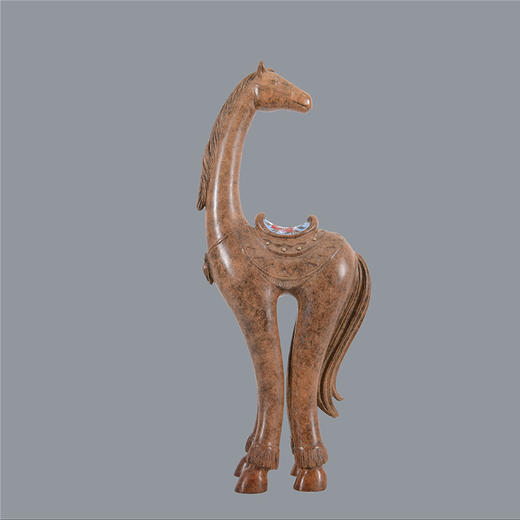 宇达青铜摆件 十二生肖马《玉堂金马》创意装饰 家居工艺摆件  高52cm 商品图0