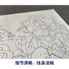 【有步骤、大彩图】郑玲玲横幅工笔画白描底稿《喜上眉梢》玉兰花初学者临摹花鸟线稿ZL92 商品缩略图4