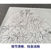 【有步骤、大彩图】郑玲玲工笔画白描底稿小品《富贵蝶来》牡丹初学者临摹花鸟线稿ZL76 商品缩略图4