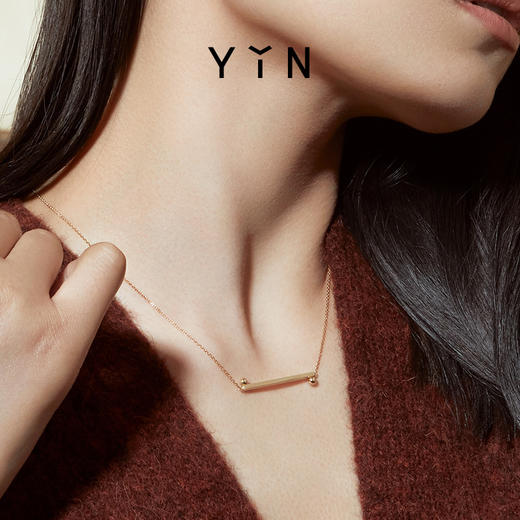 「一」太极一生二点线锁骨链 商品图1