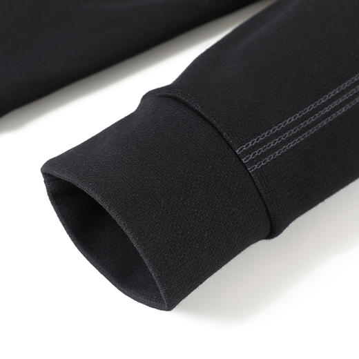 【加绒加厚】罗蒙秋冬保暖卫衣男士休闲学院风简约长袖T恤衫男 商品图8