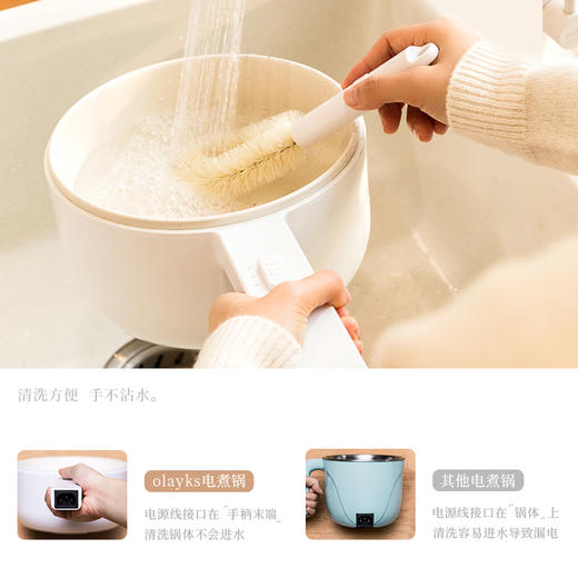 [屁侠推荐]olayks 便利轻食 可煎/炒/蒸/煮/涮 多功能料理电煮锅 多型号可选 商品图3