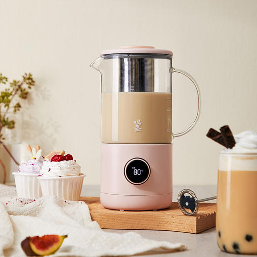 【鸣盏】 奶茶机 家用小型便携式自动咖啡烧水养生壶办公室多功能煮茶器 商品图5