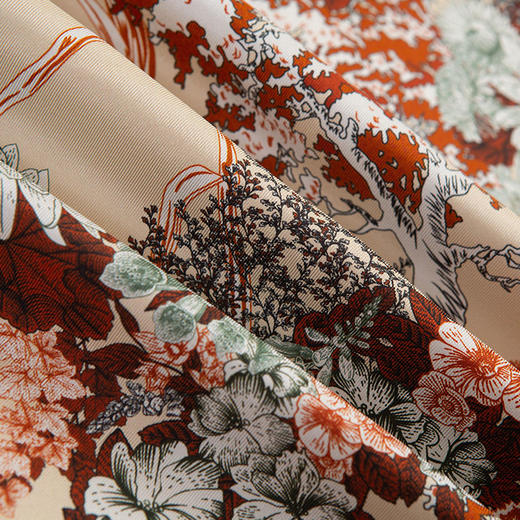 Wensli双面印花中方巾-锦瑟 商品图7