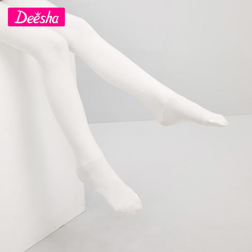 笛莎Deesha 童装女童袜子2022冬季新款加绒高弹厚款连脚打底女孩儿连裤袜 商品图5