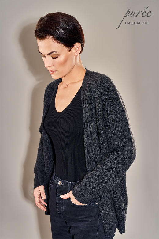 #1997「THE CARDIGAN TO LIVE IN」100% CASHMERE 廓形粗织羊绒开衫 商品图1