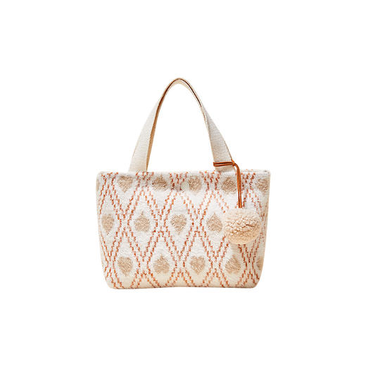 littletime女童2021冬季新款 爱心挂毛球羊绒单肩包 商品图4