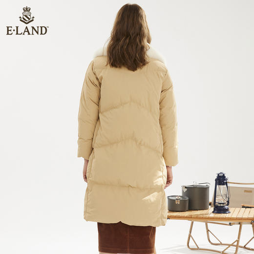 衣恋毛领牛角扣长款羽绒服EEJDB4VC5M 商品图2