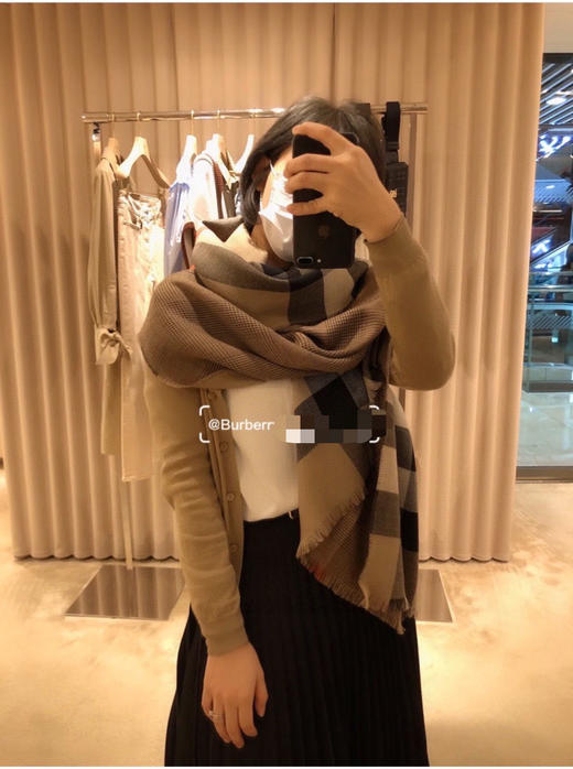 巴宝莉Burberry【威尔士格纹大披肩】 商品图0