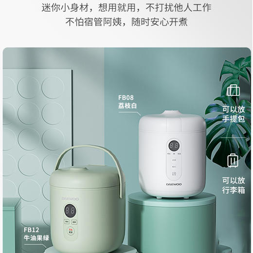 大宇FB12迷你电饭煲1.2L家用宝宝婴儿智能预约电饭锅小2一3人 商品图4