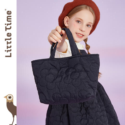 littletime女童花朵刺绣背心裙秋冬2021新款款儿童连衣裙 商品图2