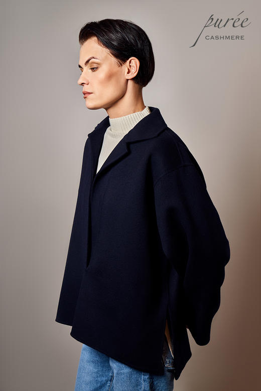 #0208「POLO SHORT COAT   」100% CASHMERE  Polo领短大衣 商品图3