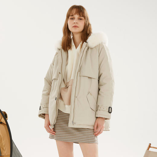 衣恋毛领派克纯色羽绒服EEJDB4VC7M 商品图5