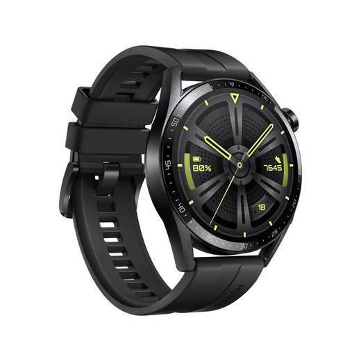华为HUAWEI WATCH GT3 华为手表 运动智能手表 两周长续航/蓝牙通话/血氧检测 活力款 46mm 黑色 商品图1