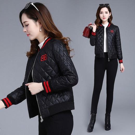 TZF HYL211129 韩版时尚气质宽松轻薄短款棉服外套 商品图1