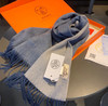 HERMES🧣爱马仕男女通用双面羊绒围巾 商品缩略图7