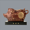 宇达青铜摆件 十二生肖猪《福禄寿》创意装饰 家居工艺摆件  高17.5cm 商品缩略图0