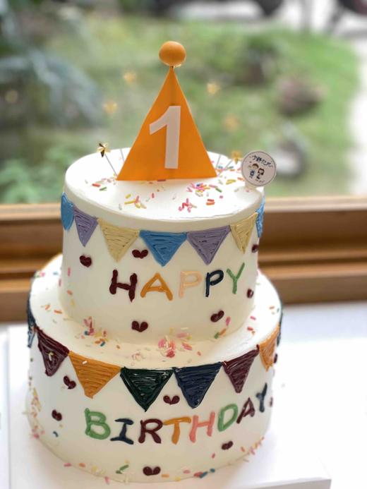 双层简洁奶油蛋糕 下单前请仔细阅读商品详情 商品图0