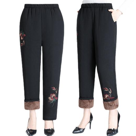 MQ-1625-1冬季加厚棉裤高腰加绒裤子外穿宽松保暖裤防寒 商品图4