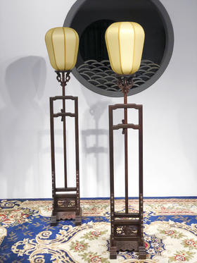 红桥红  家具严选  大红酸枝（交趾黄檀）【嘉木堂升降式 宫灯】