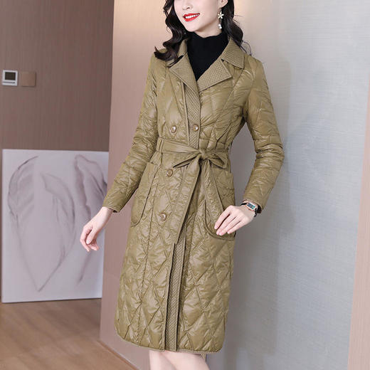 AHM xwf8488西装领羽绒服系带修身显瘦保暖 商品图0