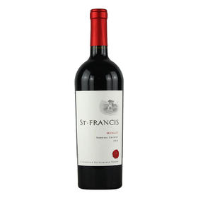 美国圣弗朗西丝酒园梅洛红葡萄酒 St. Francis Merlot, Sonoma County, USA