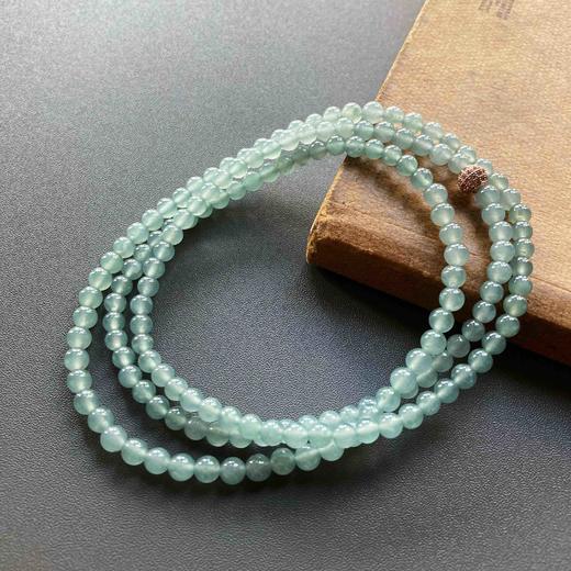 高冰种翡翠珠串 商品图0