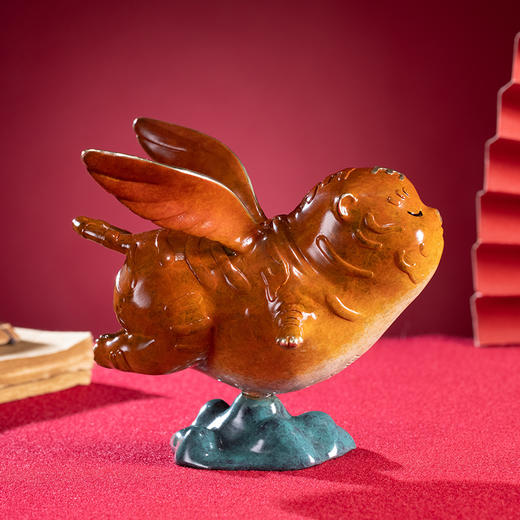 朱炳仁·铜  小飞虎 虎年摆件 虎年生肖礼物  精致铜摆件 新年礼物 商品图3