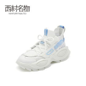 西村名物2021春季新款老爹鞋女ins潮韩版休闲百搭运动小白鞋T21AM13341