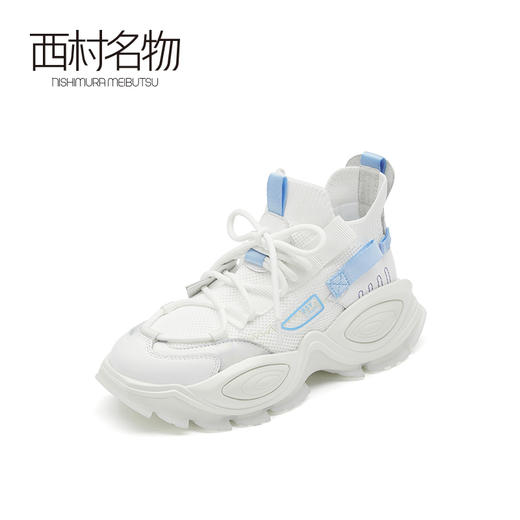 西村名物2021春季新款老爹鞋女ins潮韩版休闲百搭运动小白鞋T21AM13341 商品图0