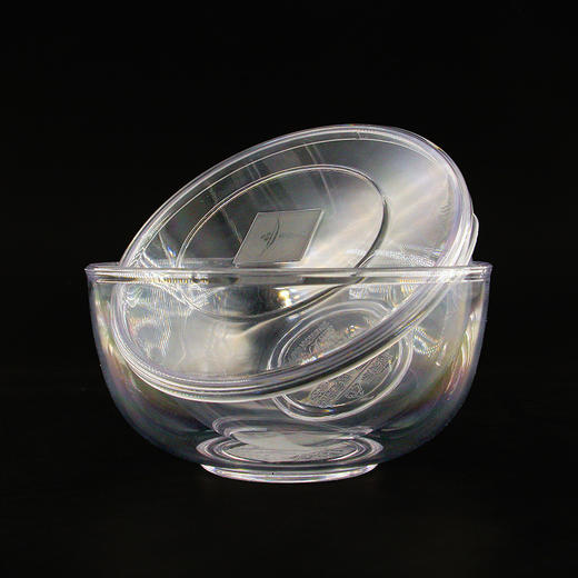 【靜思JING SI】环保母子碗 (中350ml + 小270ml) 透明色/米白色 商品图6