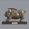 宇达青铜摆件 十二生肖猪《肥猪聚财》创意装饰 家居工艺摆件  高19cm 商品缩略图0