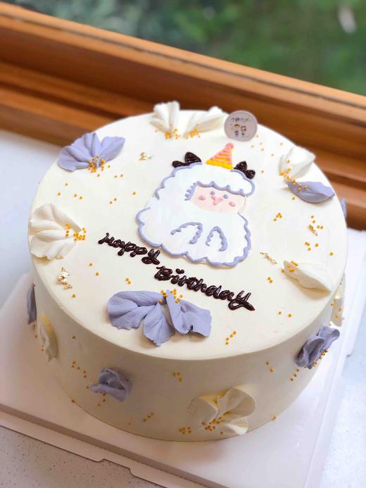 手绘小绵羊奶油蛋糕 下单前请仔细阅读商品详情 商品图0