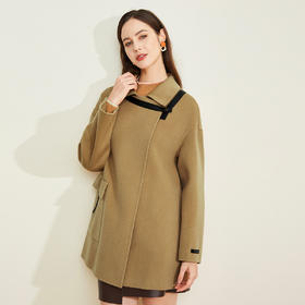 LH9H6斯尔丽瑟俪2021新款秋冬时尚气质双面呢羊毛大衣优雅通勤百搭外套