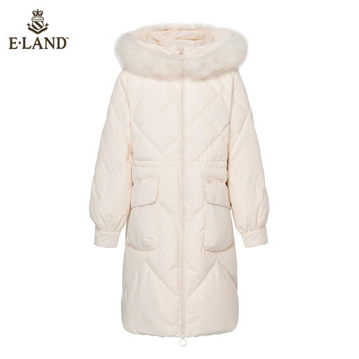 衣恋简约抽绳长款羽绒服EEJDB4VC3C 商品图4