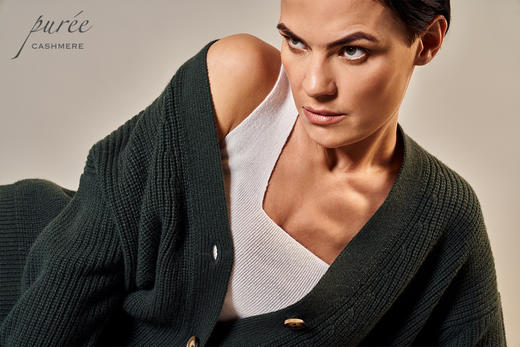 #1997「THE CARDIGAN TO LIVE IN」100% CASHMERE 廓形粗织羊绒开衫 商品图3