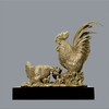 宇达青铜摆件 十二生肖鸡《全家福》创意装饰 家居工艺摆件  高21cm 商品缩略图0