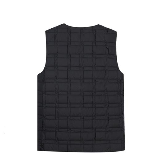 V领格纹羽绒马甲 商品图1